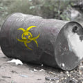 Are there any special considerations for disposing of radioactive waste after a job is completed?