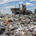 Are there any special considerations for disposing of non-recyclable waste after a job is completed?