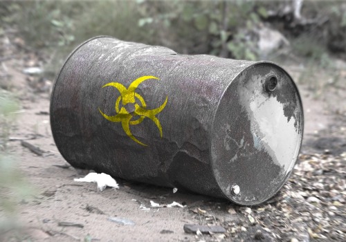 Are there any special considerations for disposing of radioactive waste after a job is completed?